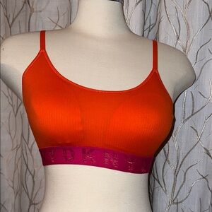 DKNY Orange and Pink Bra Intimates